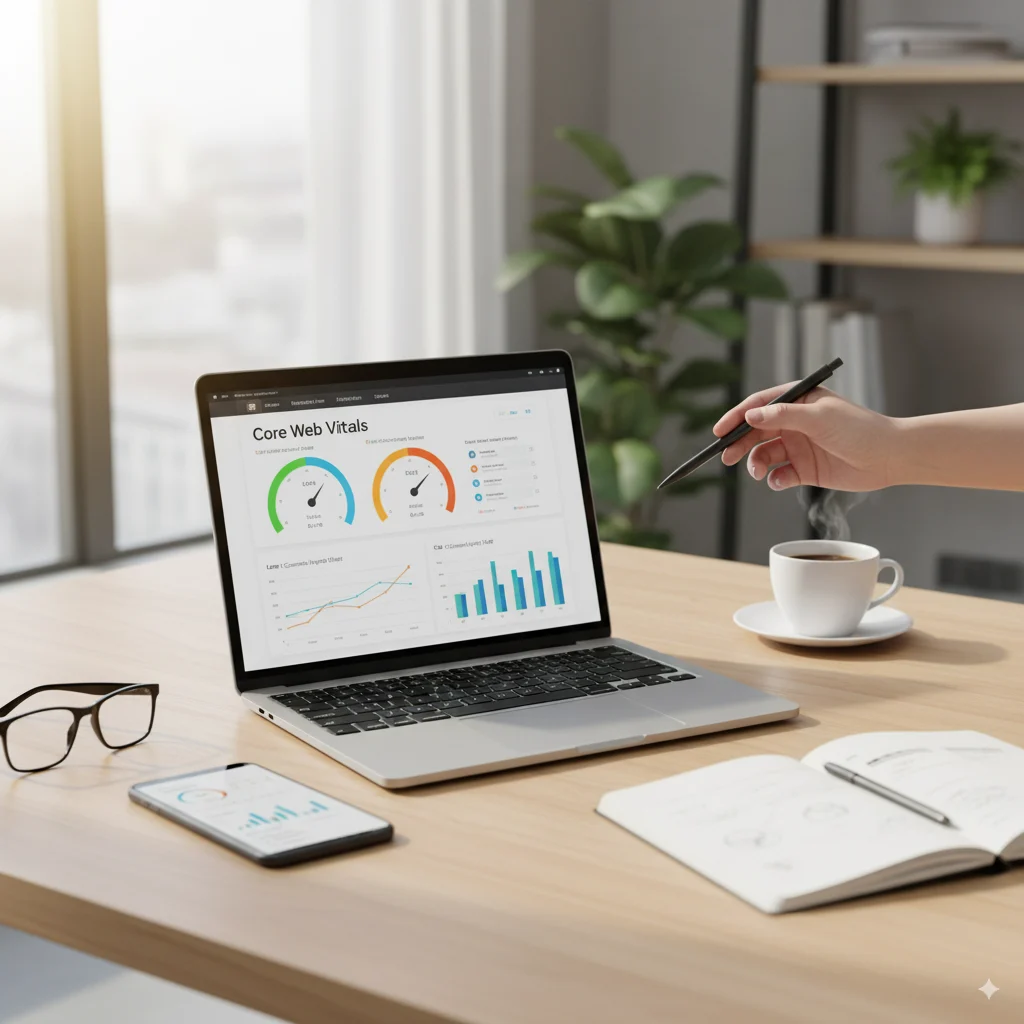 Speedometer and website performance metrics for Core Web Vitals